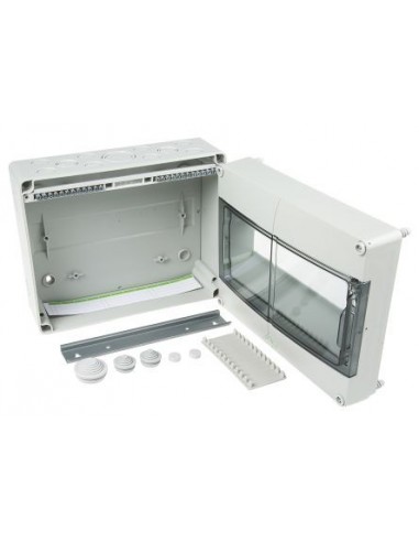 IP55 MCB Enclosure, 12 Way, DIN Rail