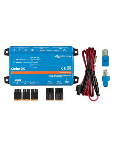 Victron Cerbo GX with accessories for easy installation.