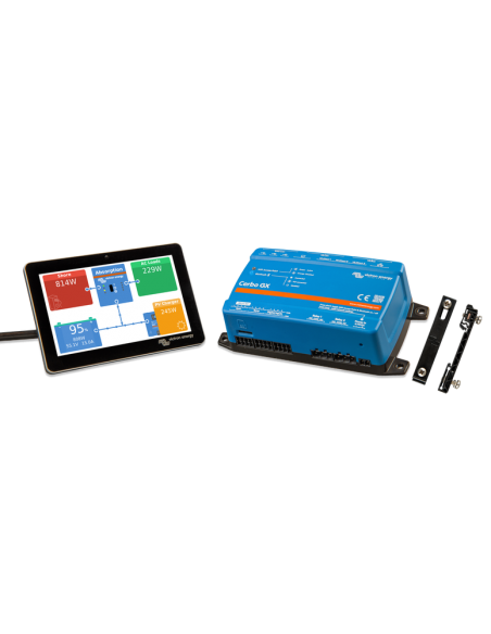 Victron Cerbo GX pictured with optional GX touch display Victron Cerbo GX pictured with optional GX touch display