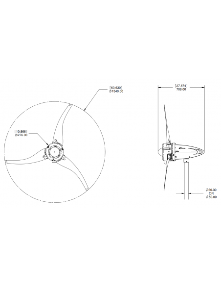 LE600 Wind Generator - dims LE600 Wind Generator - dims