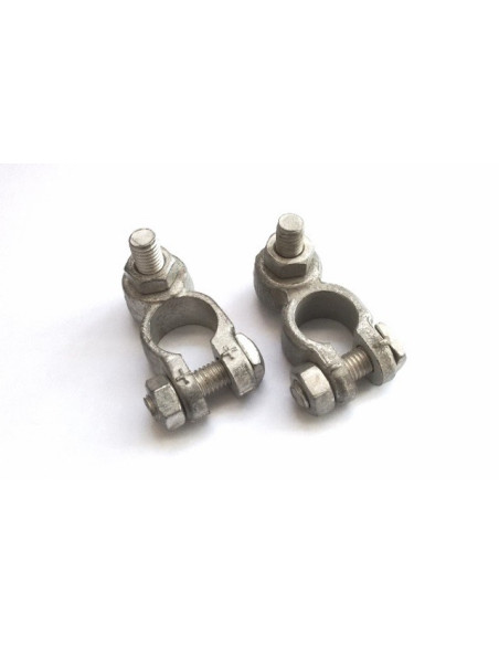 Battery Terminal Set Tinned Brass
